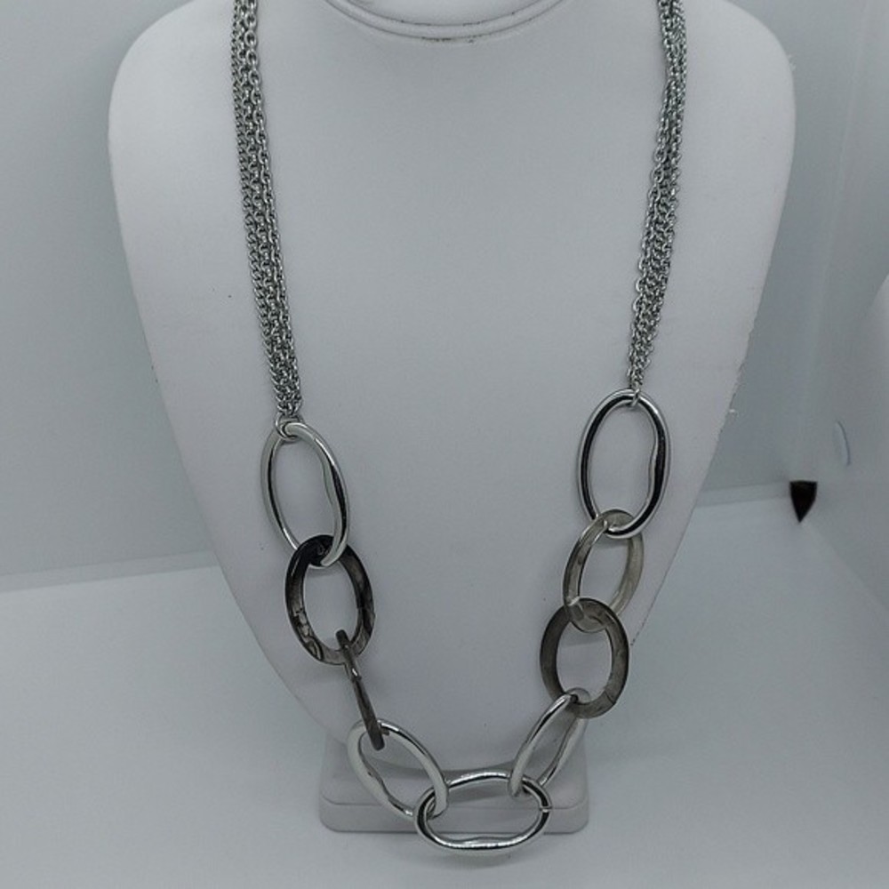 Talbots Silver Tone and lucite necklaceβ